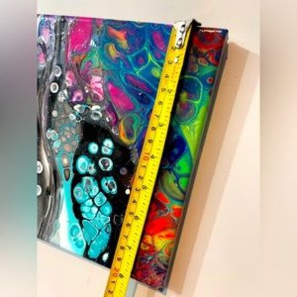 Original Acrylic “Rainbow Rivers” Painting Wall Art - Picture 5 of 5